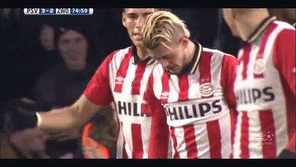 Maxime Lestienne Goal - PSV 3-2 Zwolle - 19-12-2015 Eredivisie
