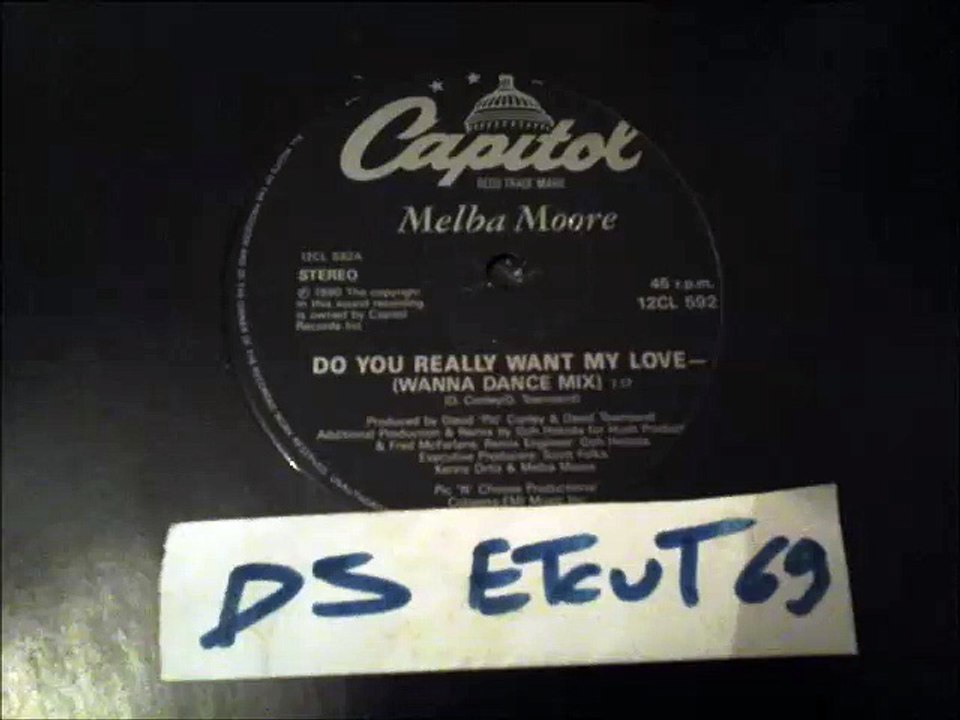 MELBA MOORE -DO YOU REALLY WANT MY LOVE-(WANNA DANCE MIX)(RIP ETCUT)CAPITOL REC 90