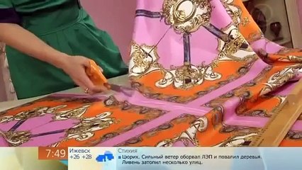 Юбка из шелковых платков (The skirt of silk scarves)
