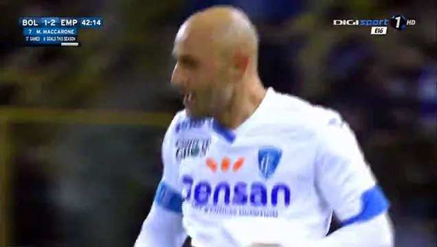 Massimo Maccarone Goal - Bologna 1-2 Empoli - 19-12-2015