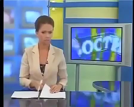 Как ведет себя телеведущая за кадром если нет сюжета. Суперляп!