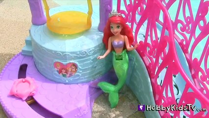 Disney Princess Water Palace Playset Peppa Pig Cookie Monster! Box Open Toy Review HobbyKidsTV