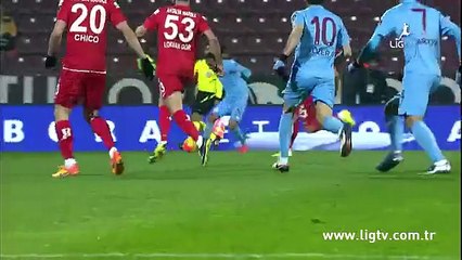 Trabzonspor 3 0 Antalyaspor  Maç Özeti HD 19 12 2015