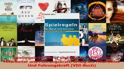 Download Video: Lesen  Spielregeln für Beruf und Karriere Erfolg als Mitarbeiter und Führungskraft Erfolg Als Ebook Frei