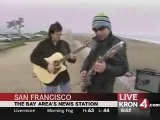 Joe Satriani with Galen Hansen doing 'Starry Night' on a San Francisco beach. Awesome/.