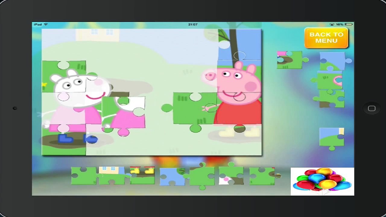 粉紅豬小妹奇諾 PEPPA PIG francais video puzzle
