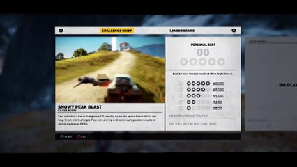 Snowy Peak Blast 5 gears Just Cause 3 Crash Bomb