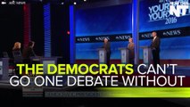 Democrats Can't Stop Talking About Trump At The Debate