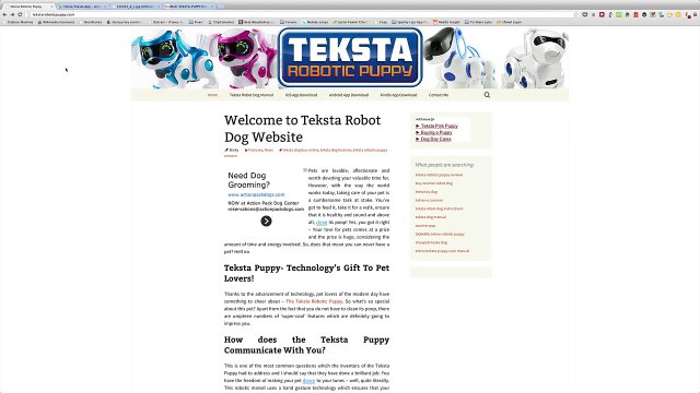 walking dog toy Teksta Robotic Puppy Review - Top Christmas Toys and Games toy robot dog