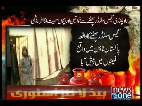 Nine injured in gas cylinder blast in Rawalpindi