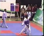 adil bin talat pakistan taekwondo champion  drop kick axe kick to kpk (chiki kick) 2010