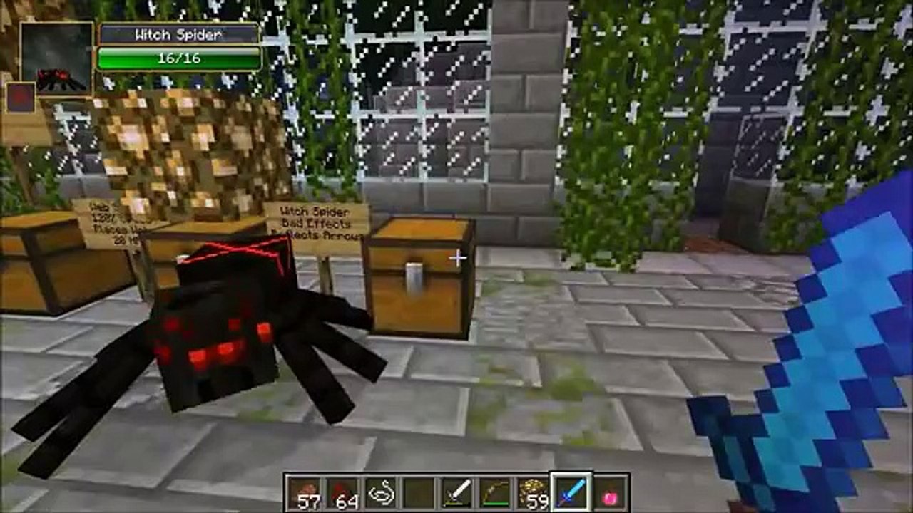 Minecraft_ SPECIAL SPIDERS (FAT SPIDERS, GHOST SPIDERS, & MOTHER SPIDERS!) Mod Showcase