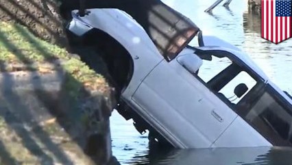 Hero tries to save drowning man whose SUV plunged into an Oakland waterway