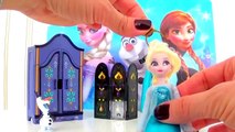 brinquedos Disney Frozen Elsa Wardrobe playset opening dress shoes clothes Olaf doll review giochi