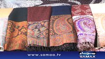 Shawl lovers flock to Karachi markets _ SAMAA TV