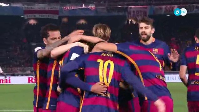 Lionel messi Goal - River Plate 0-1 Barcelona - 20-12-2015