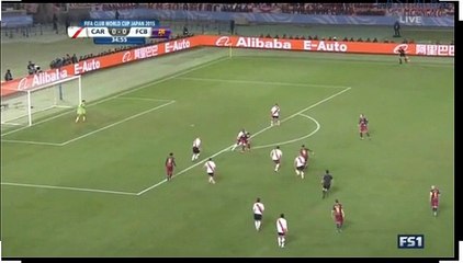 Messi GOAL (0_1) River Plate vs Barcelona 20_12_2015