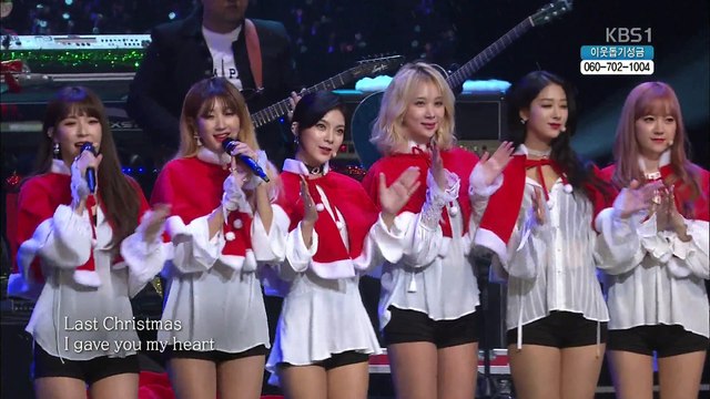 [HD] 151220 Nine Muses - Last Christmas + Santa Claus Is Coming To Town @ KBS1 Open Concert