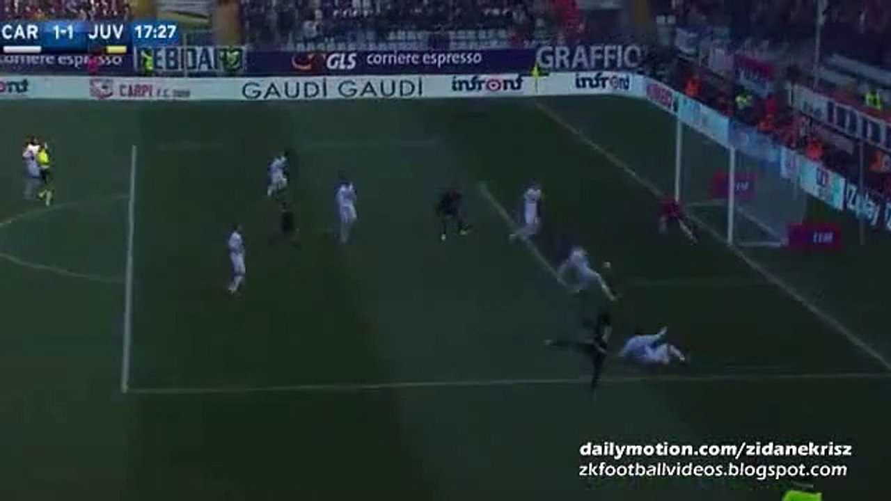 Mario Mandzukic Super Volley Goal - Carpi 1 - 1 Juventus 20.12.2015 HD