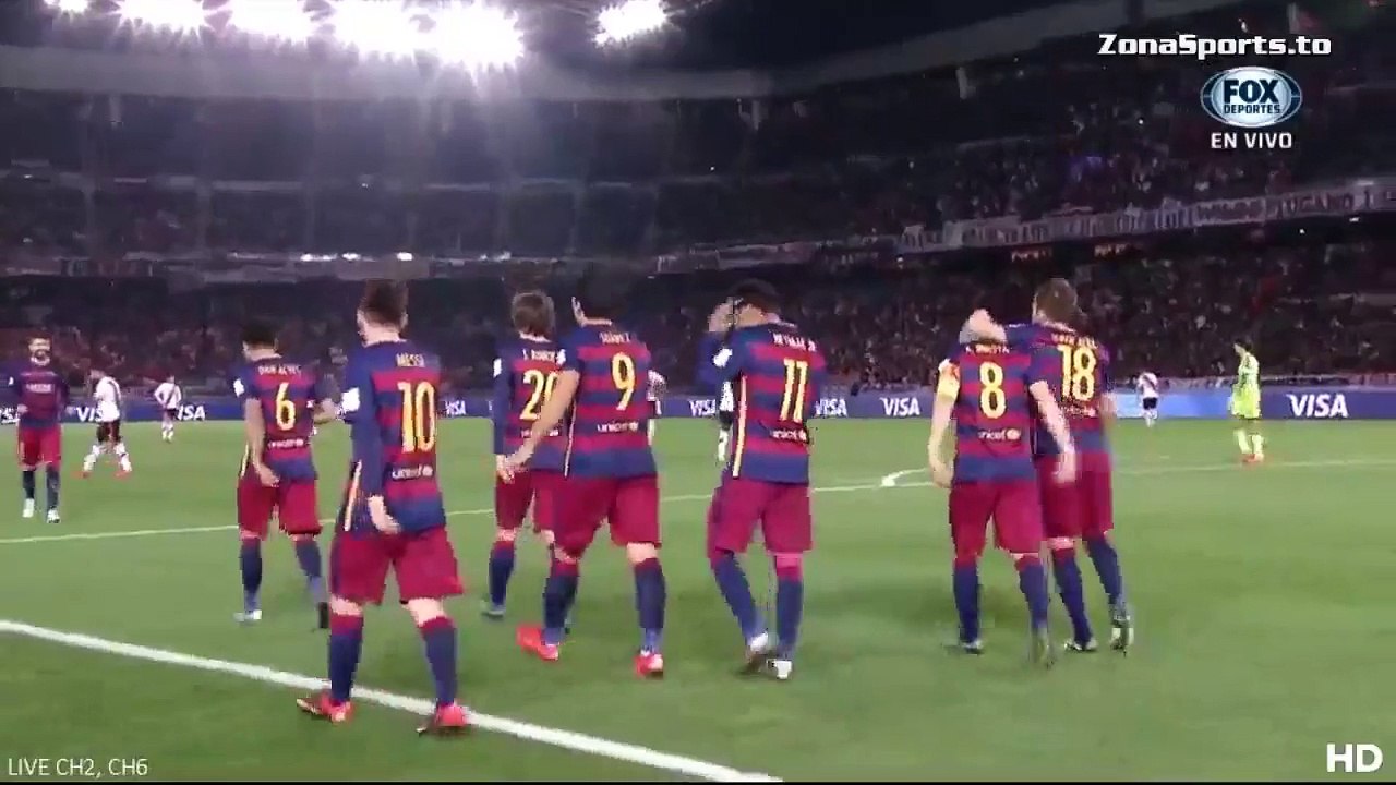 Luis Suárez 0-3 Free Header Goal _ River Plate 0-3 Barcelona 20.12.2015 HD