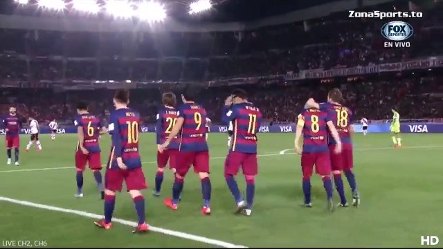 Luis Suárez 0-3 Free Header Goal _ River Plate 0-3 Barcelona 20.12.2015 HD