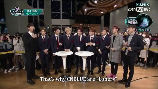 Monsta X [ENG SUB] w/ GOT7 (Jr.+BamBam) & CNBLUE Jung Shin: Hero @ M! Countdown Part #1