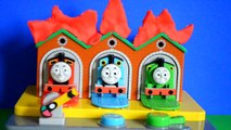 peppa toys Fireman Sam Episode Thomas and Friends Play-Doh Garage Fire Peppa Pig AMAZING!!
