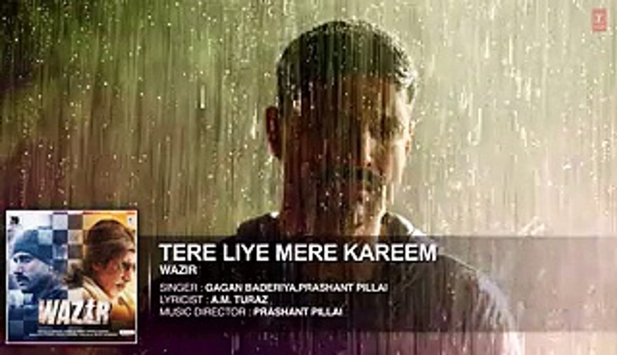 'TERE LIYE' Full Song (Audio) - Wazir - Farhan Akhtar, Amitabh Bachchan, Aditi Rao Hydari