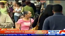 Leopoldo López pide la salida de Nicolás Maduro antes de 2019