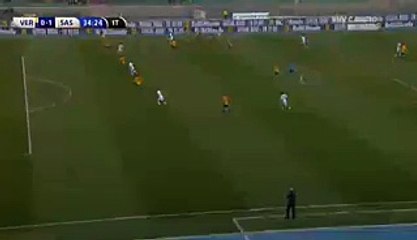 Goal Sergio Floccari Hellas Verona 0-1 Sassuolo 20.12.2015