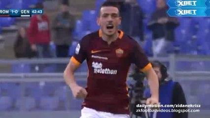 Goal Florenzi - Roma 1 - 0 Genoa 20.12.2015 HD