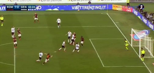 Alessandro Florenzi Goal 1:0 / AS Roma vs Genoa (ITALIA Serie A) 20.12.2015 HD