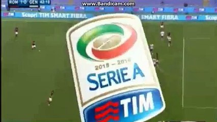 Alessandro Florenzi Super Goal AS Roma 1-0 Geona Serie A 20-12-2015