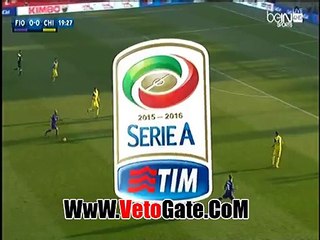 "فيورنتينا"يتقدم بثنائيه فى شباك كييفو فيرونا