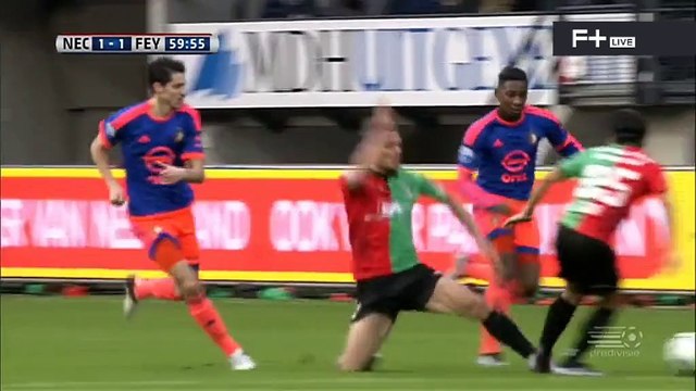 1-1 Janio Bikel Goal Holland Eredivisie - 20.12.2015, NEC Nijmegen 1-1 Feyenoord