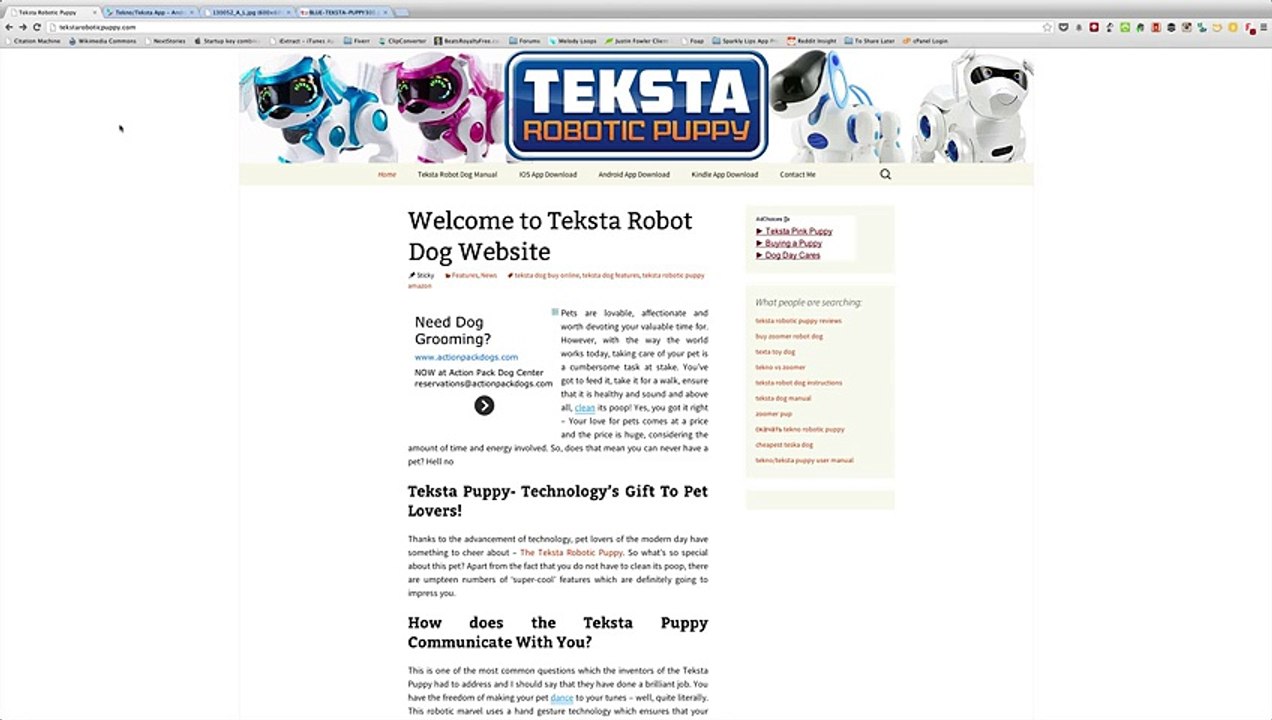 robotic dog toy Teksta Robotic Puppy Review - Top Christmas Toys and Games teksta  robot price - Dailymotion Video