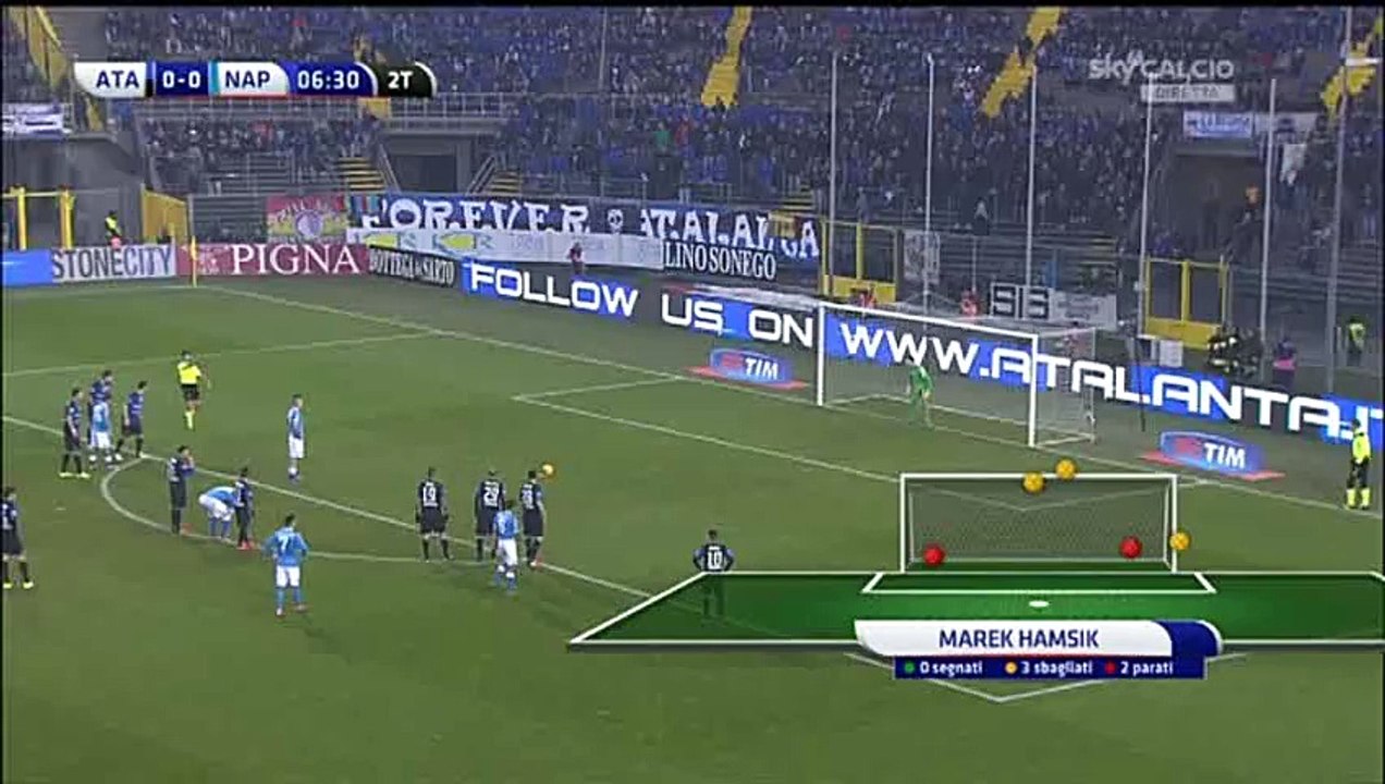Hamsik Goal - Atalanta 0-1 Napoli - 20-12-2015