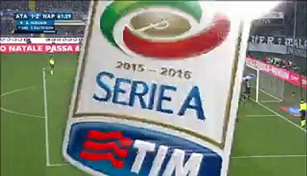 1-2 Gonzalo Higuaín Goal Italy Serie A - 20.12.2015, Atalanta Bergamo 1-2 SSC Napoli