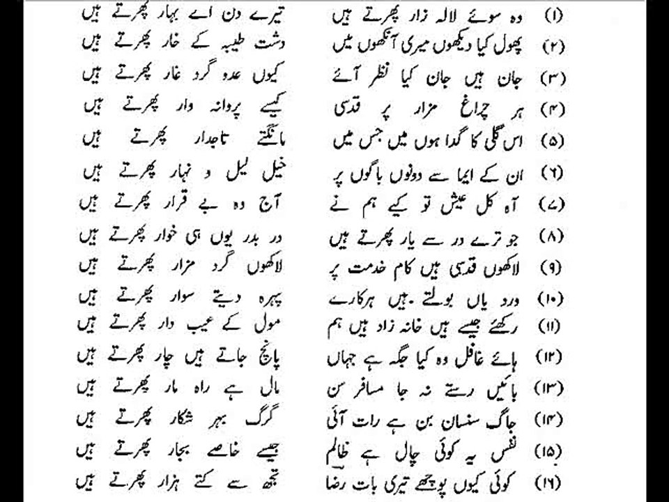 Wo soaey Lala Zar Phirty Hn