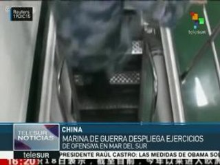 Marina china despliega ejercicios militares