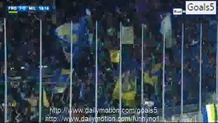 Daniel Ciofani Goal Frosinone 1 - 0 AC Milan Serie A 20-12-2015