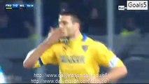 Daniel Ciofani Goal Frosinone 1 - 0 AC Milan Serie A 20-12-2015