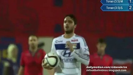 Ciement Grenier Goal Gazélec Ajaccio 2 - 1 Olympique Lyon 20.12.2015 HD