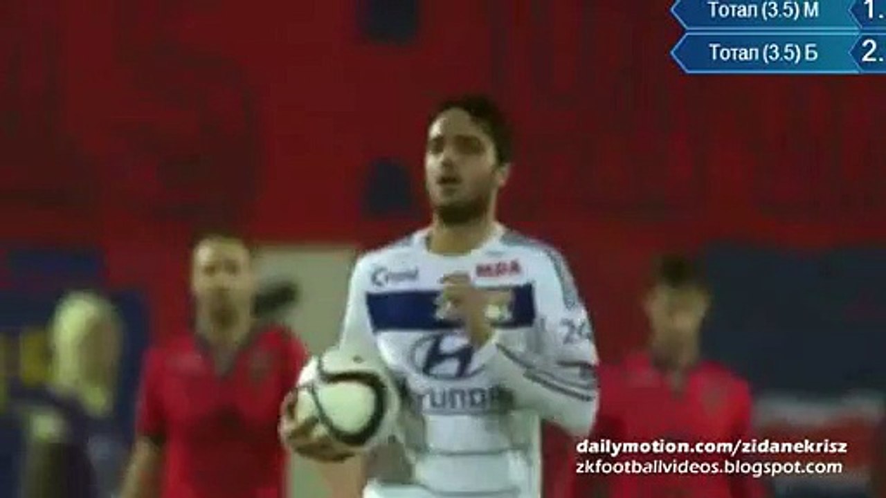 Ciement Grenier Goal Gazélec Ajaccio 2 - 1 Olympique Lyon 20.12.2015 HD