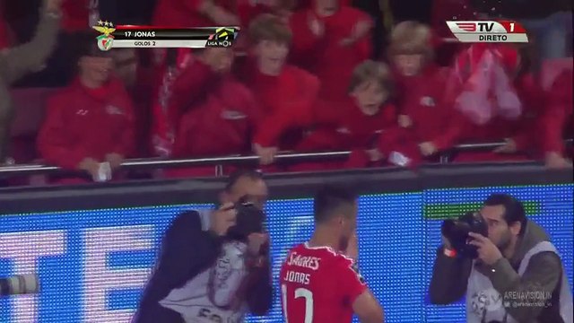 2-1 Jonas Goal Portugal Primeira Liga - 20.12.2015, SL Benfica 2-1 Rio Ave