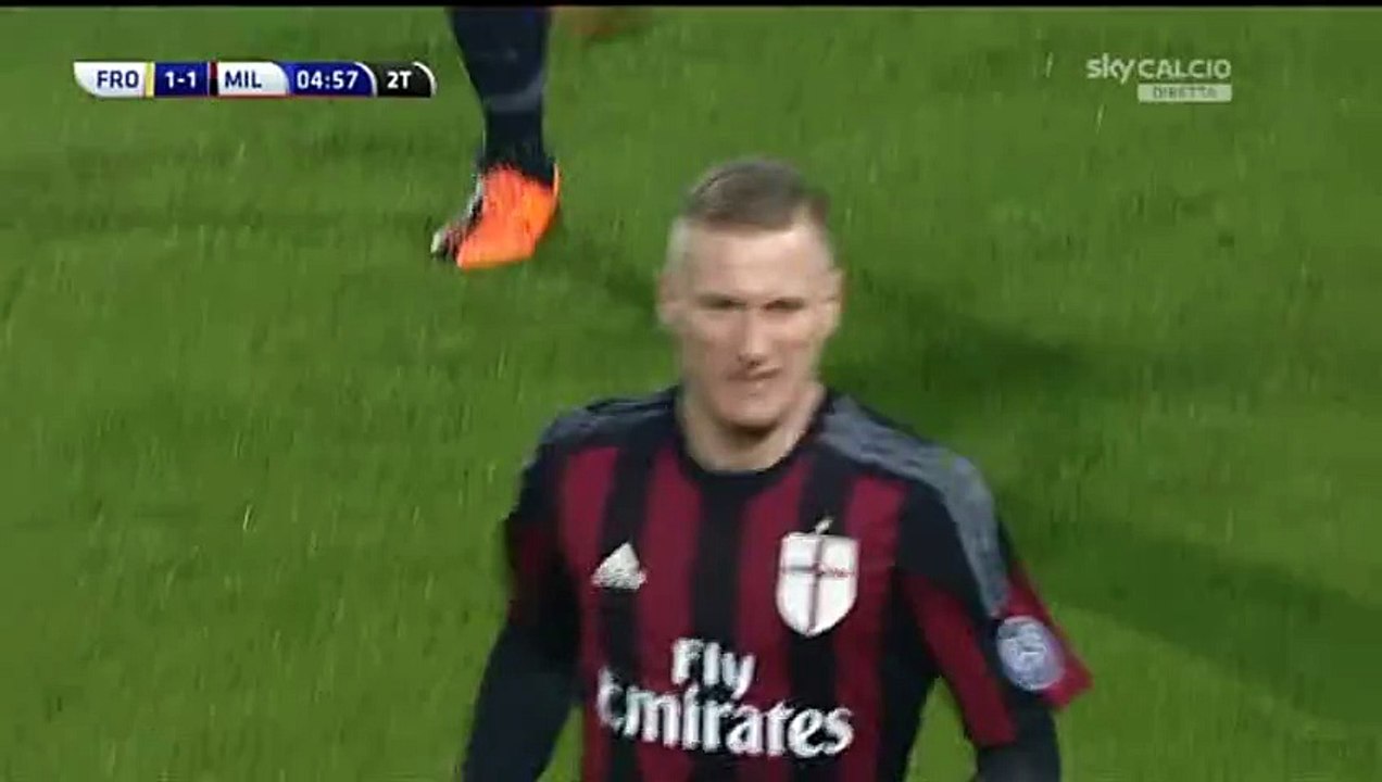 Ignazio Abate Goal - Frosinone 1-1 AC Milan - 20-12-2015