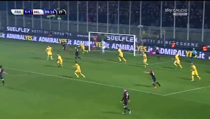 Carlos Bacca Goal - Frosinone 1-2 AC Milan - 20-12-2015