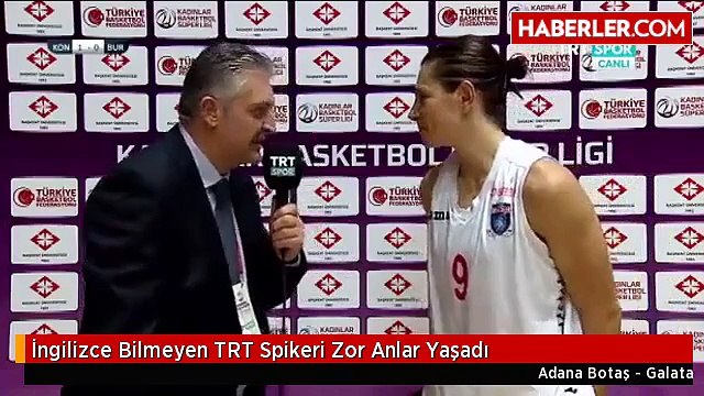 İngilizce bilmeyen TRT spikerinin zor anları