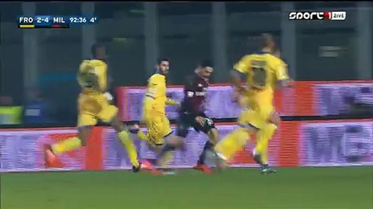 Frosinone Calcio 2-4 AC Milan Giacomo Bonaventura Goal - 20.12.2015,