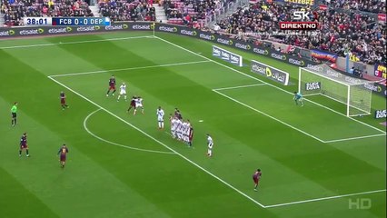 Lionel Messi Super Kick Vs Deportivo 2015 HD